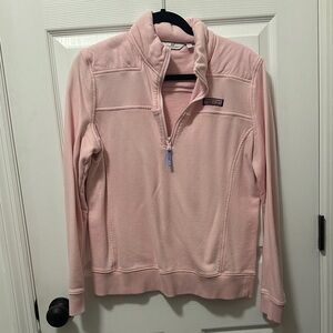 Vineyard Vines Light Pink Quarter-Zip Sweatshirt